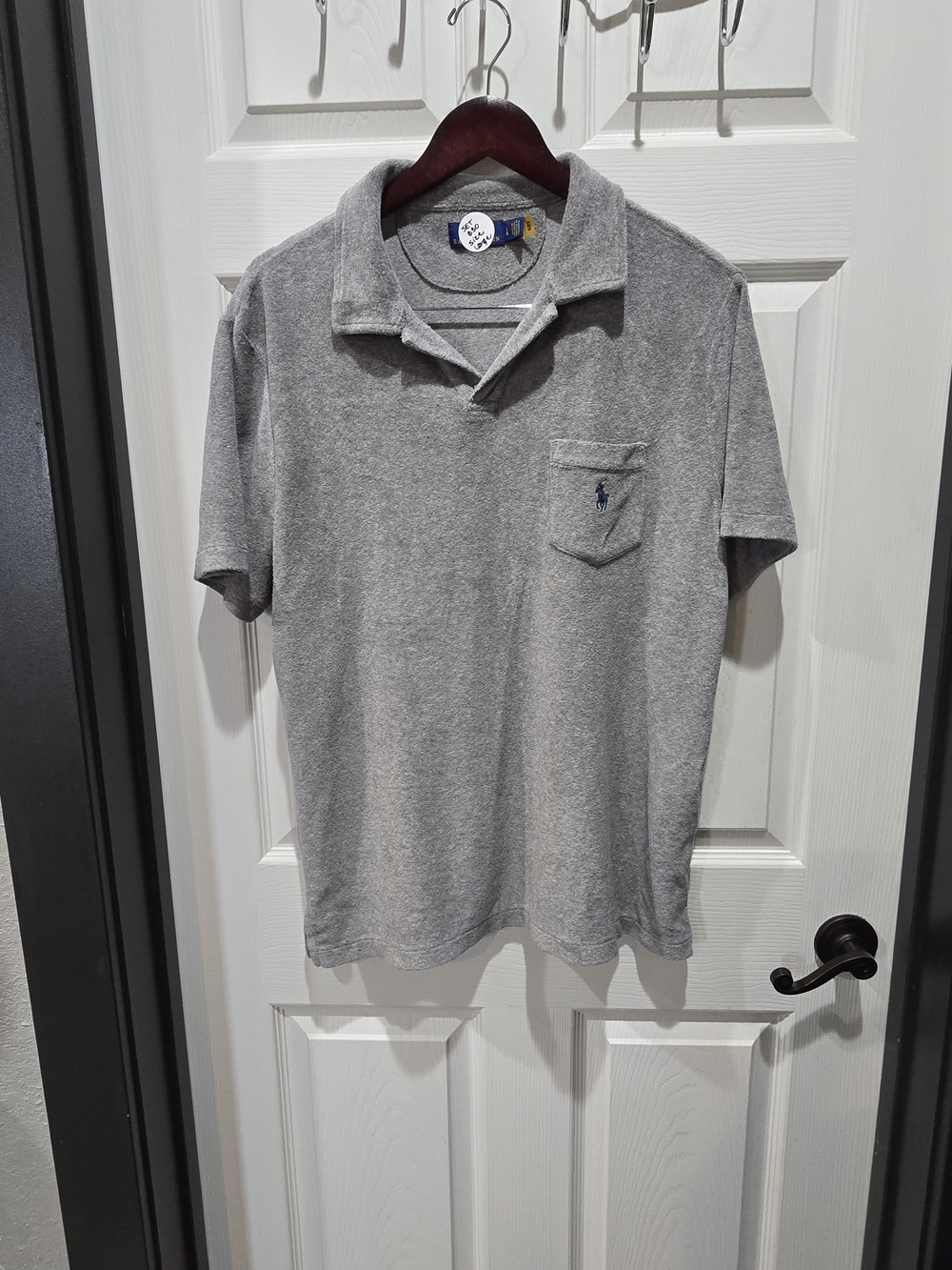 Polo by Ralph Lauren Light Gray Terry Short-Sleeve Polo